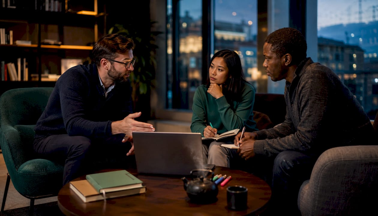 Team discussing workflow automation strategies