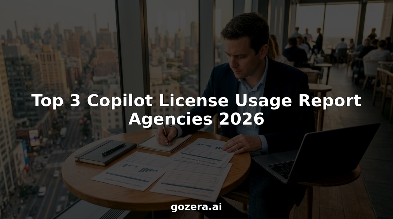 Top 3 Copilot License Usage Report Agencies 2026