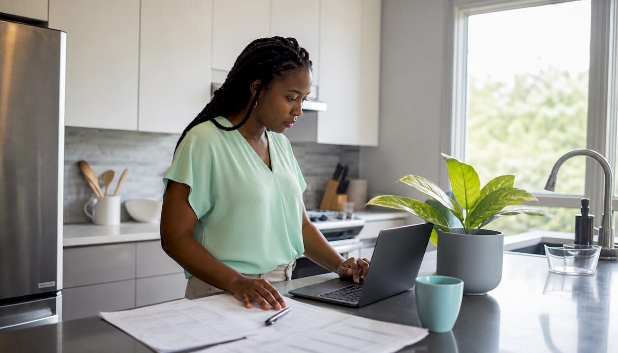 Professional woman preparing copilot coaching materials