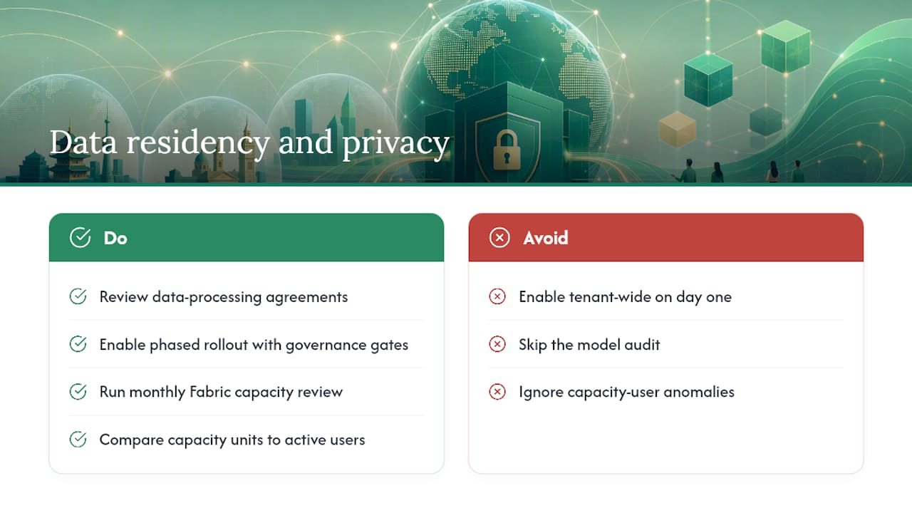 Data residency and privacy — overview diagram